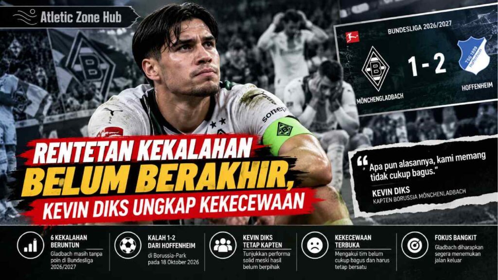 Rentetan Kekalahan Belum Berakhir, Kevin Diks Ungkap Kekecewaan