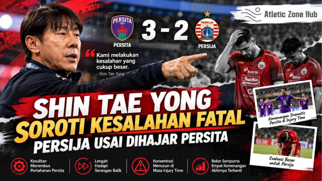 Shin Tae Yong Soroti Kesalahan Fatal Persija Usai Dihajar Persita