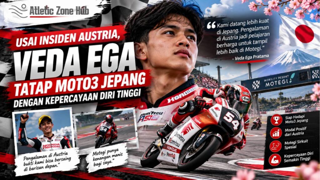 Usai Insiden Austria, Veda Ega Tatap Moto3 Jepang dengan Kepercayaan Diri Tinggi